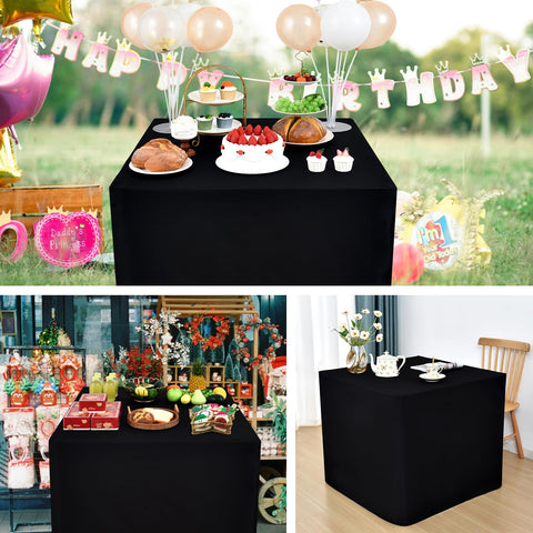 Nacuci indoor-outdoor use tablecloth provides versatile protection and a sleek backdrop for events.