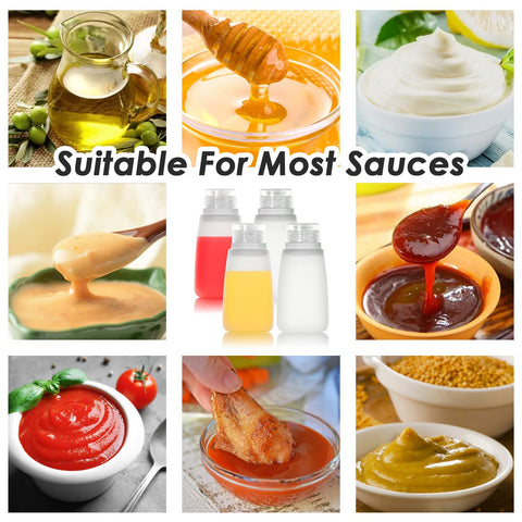 Nacxbwer labels-included help quick sauce identification at meals.