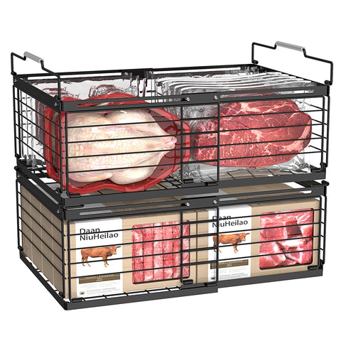NADAMOO freezer bin adjustable length for a customized freezer fit.