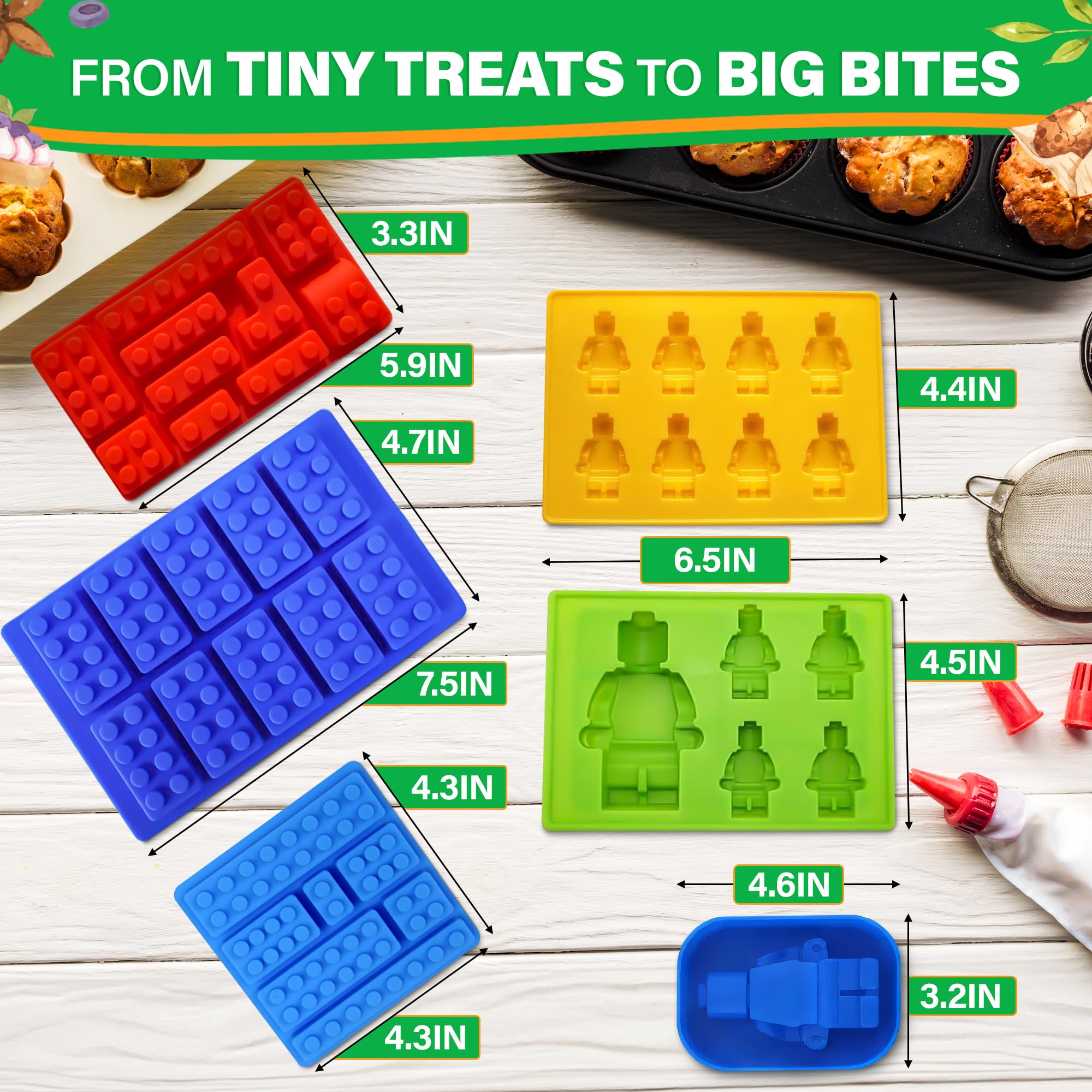 NADOBA brick chocolate mold for block-shaped candies and desserts.