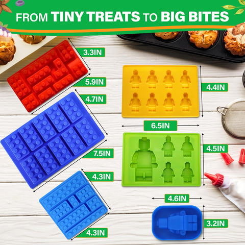 NADOBA brick chocolate mold for block-shaped candies and desserts.
