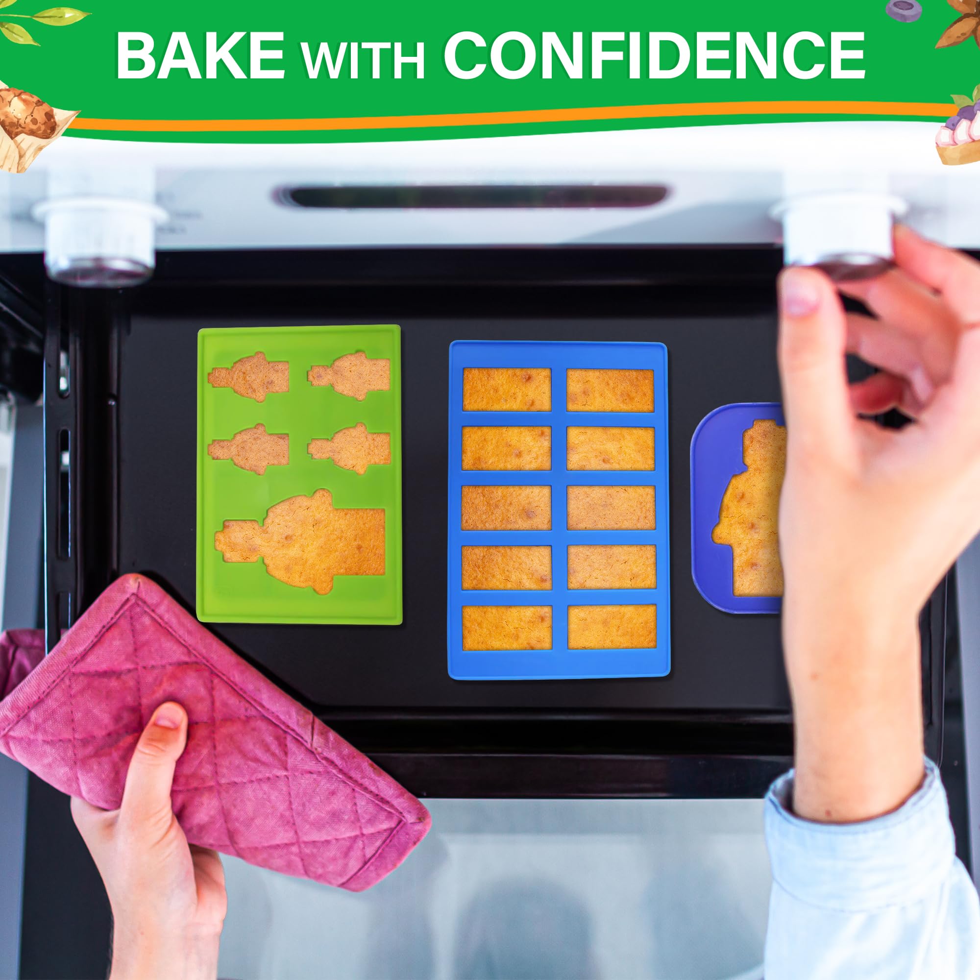 NADOBA multi-use silicone mold for chocolates, soap, and crafts.