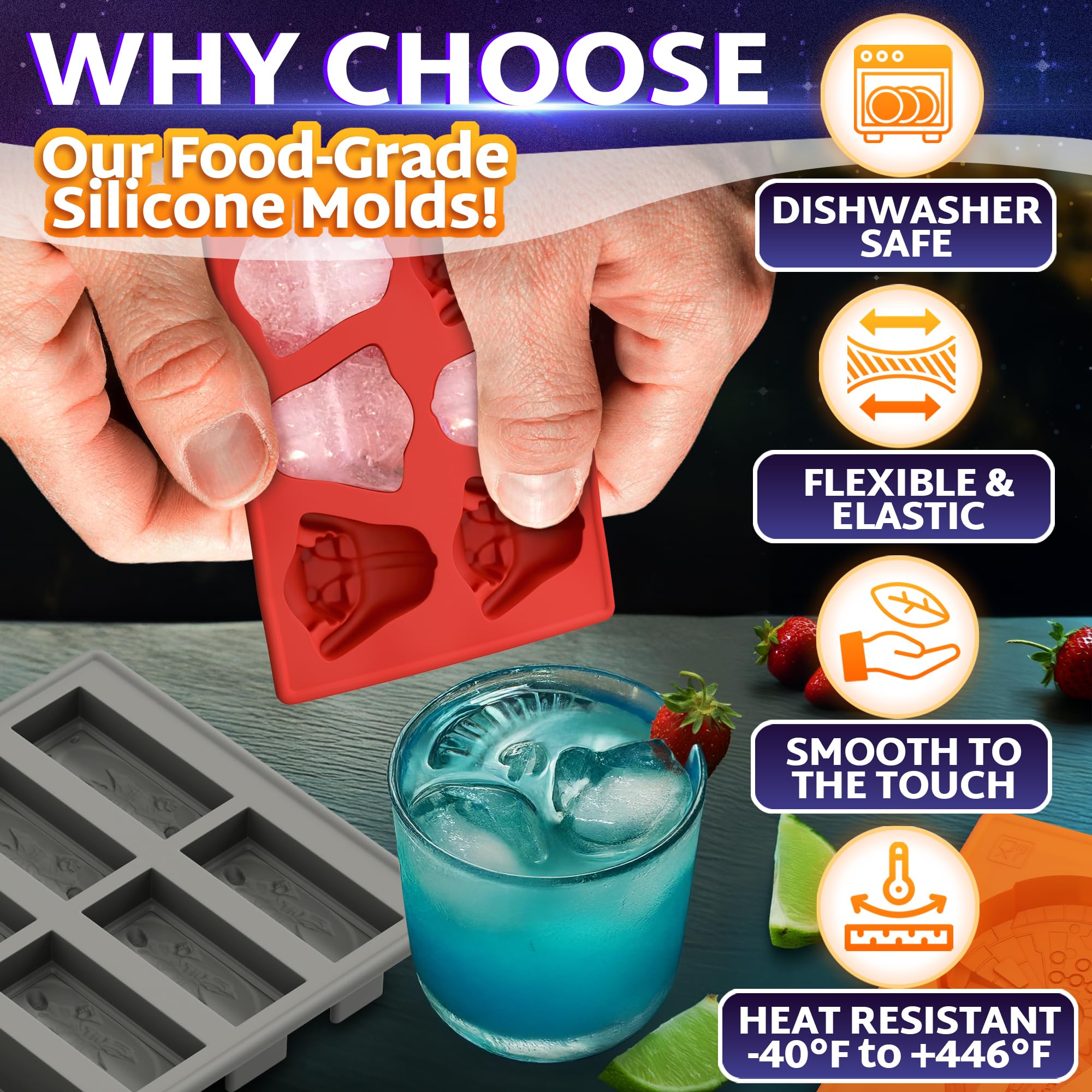 NADOBA jello gelatin mold ideal for galaxy-inspired desserts