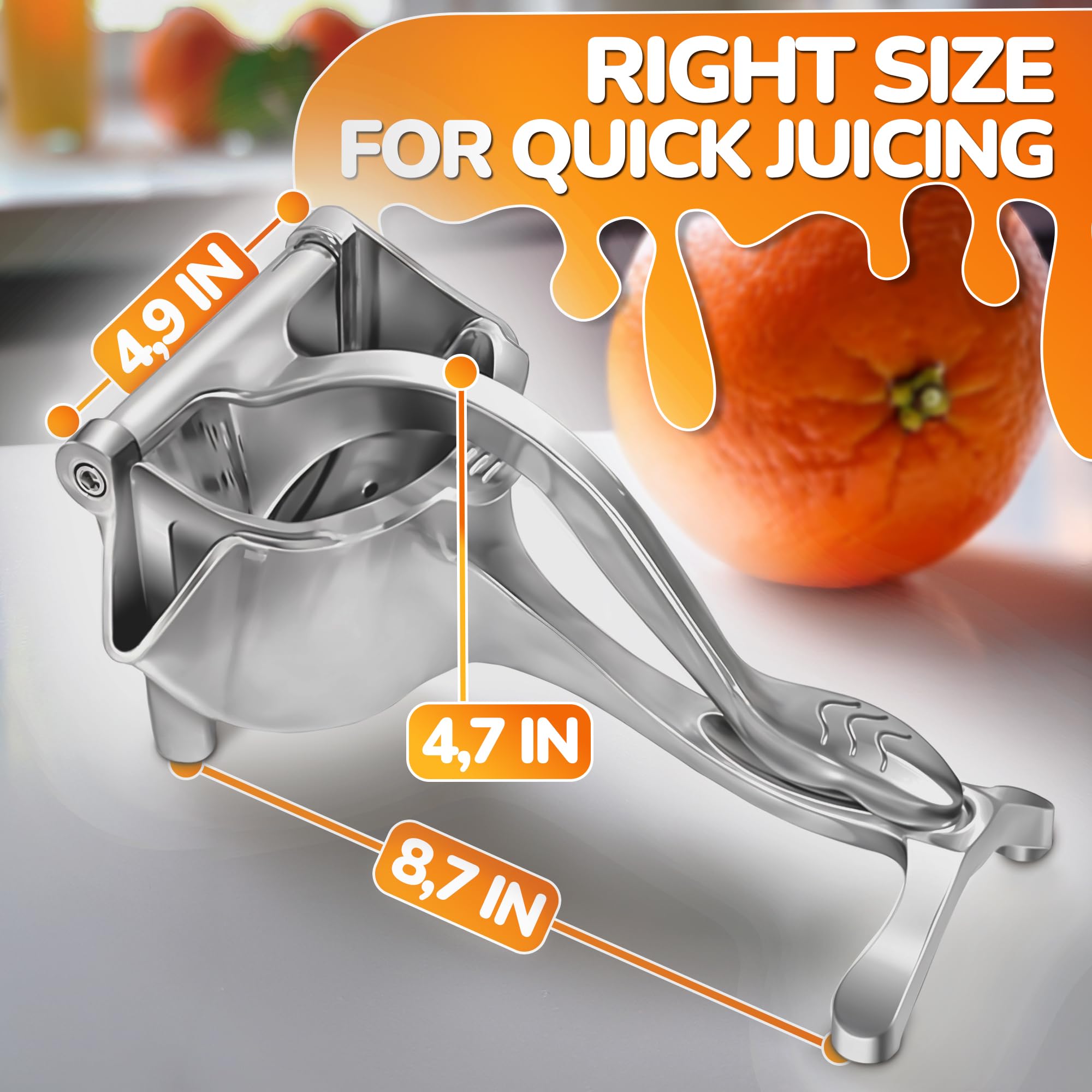 NADOBA lemon juicer with ergonomic grip for easy squeezing