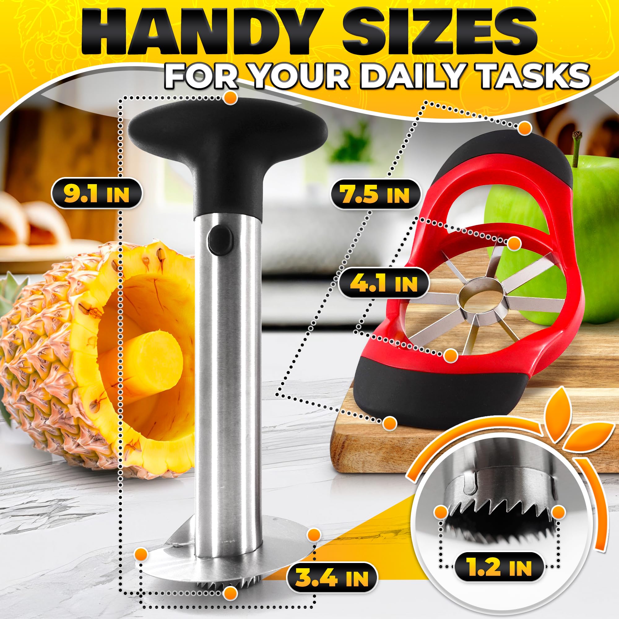 NADOBA pineapple corer with detachable design for easy cleaning