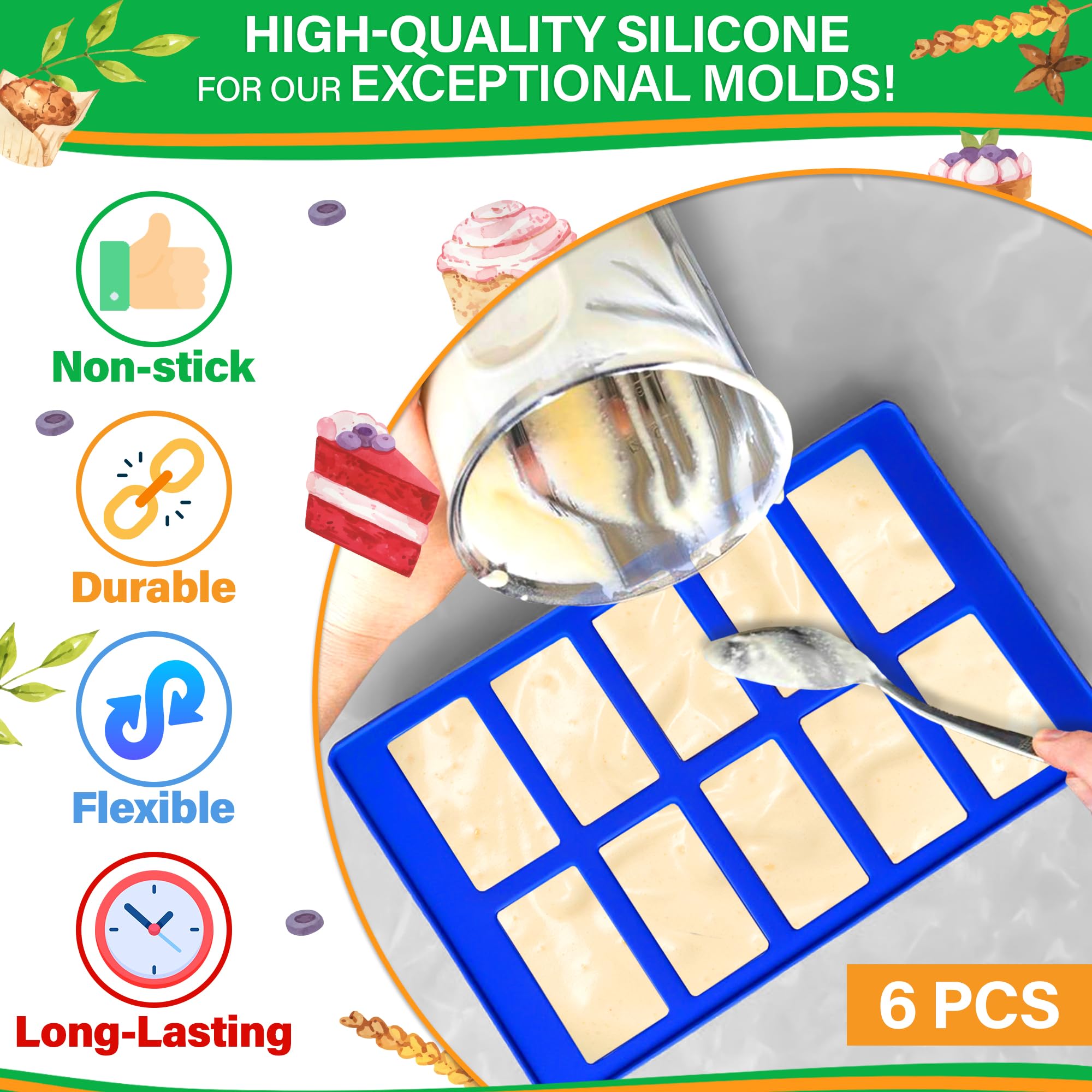 NADOBA silicone mold for easy-release chocolate and candy shapes.