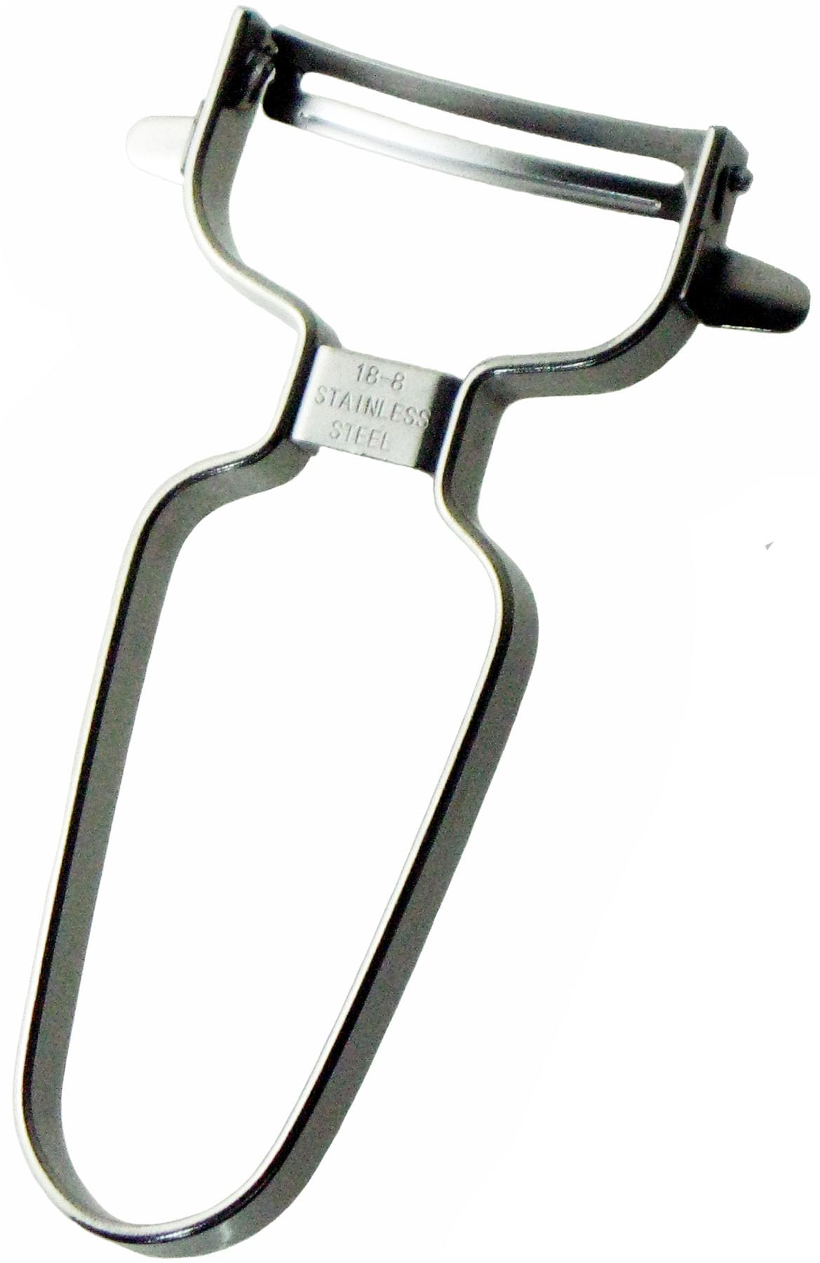 Nagao Tsubamesanjo peeler blade close-up, sharp stainless steel for precise peeling