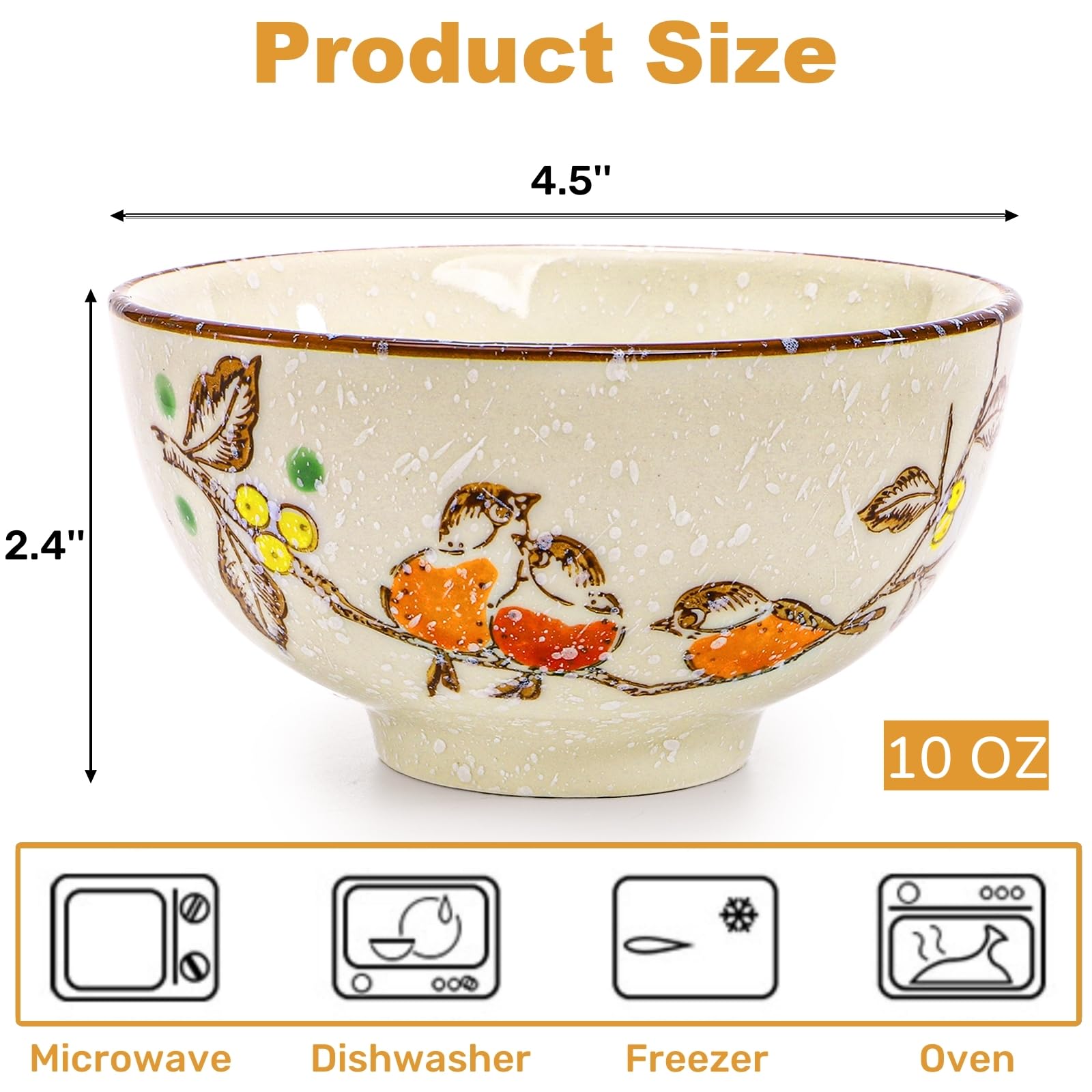 Nagpew hand-painted patterns on small bowls add elegant dining flair