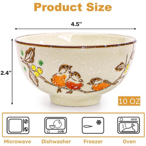 Nagpew hand-painted patterns on small bowls add elegant dining flair