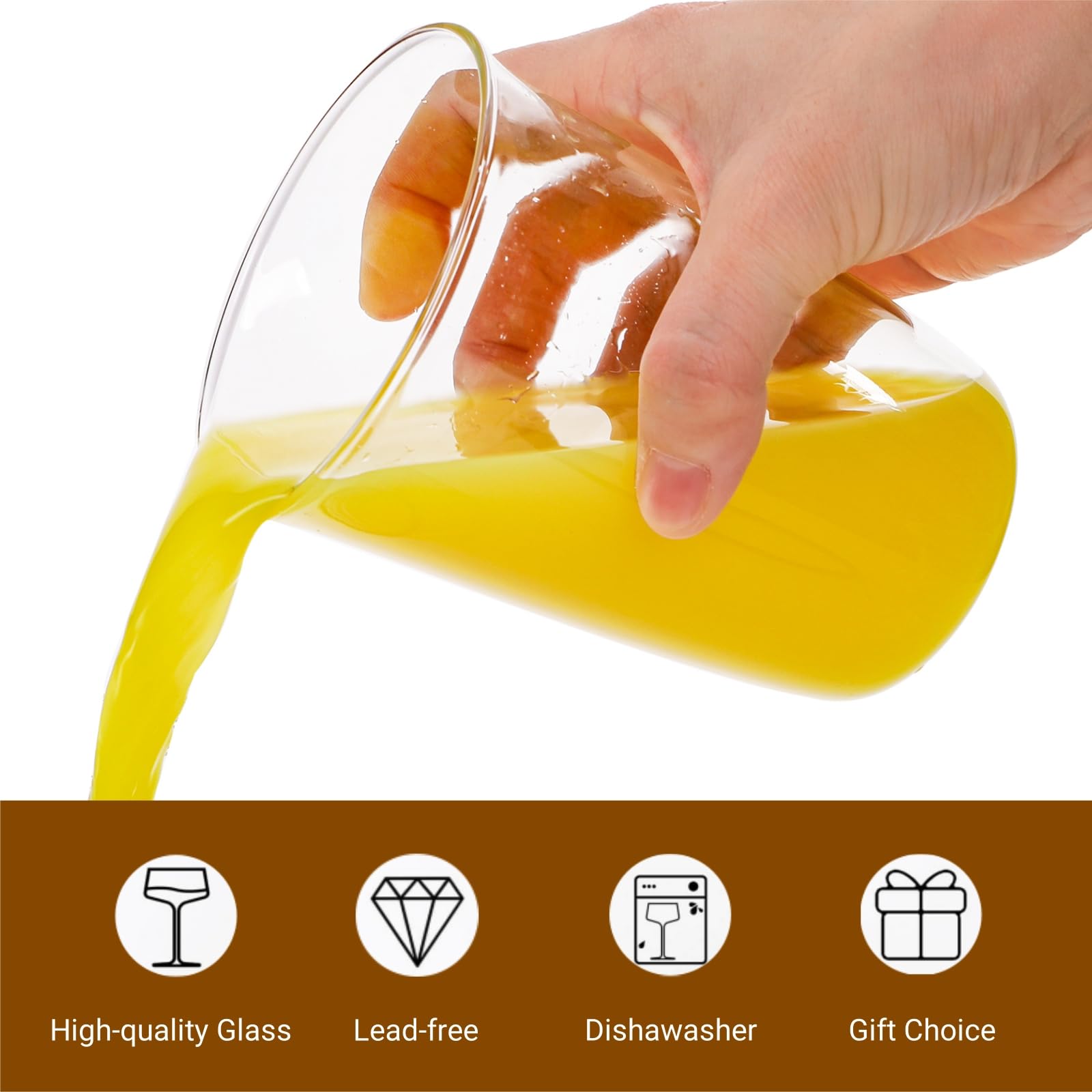 Nagpew highball glass edge design reduces spills during pouring