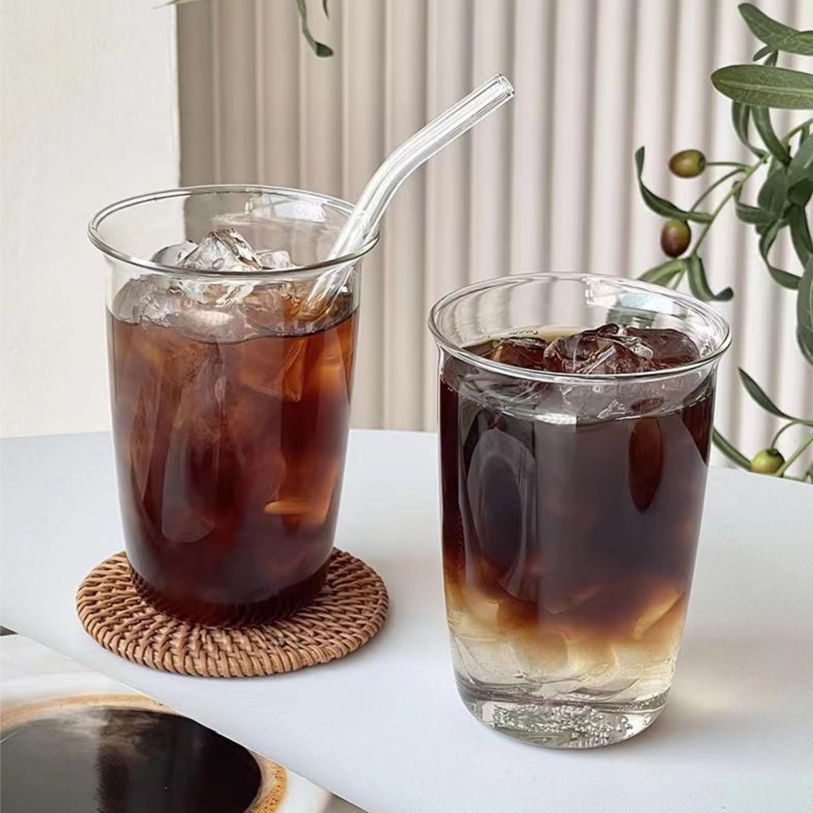 Nagpew 16oz glasses suitable for juice, coffee, tea, or cocktails