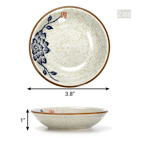 Nagpew 3.8-inch sushi dipping bowls for sauces and condiments