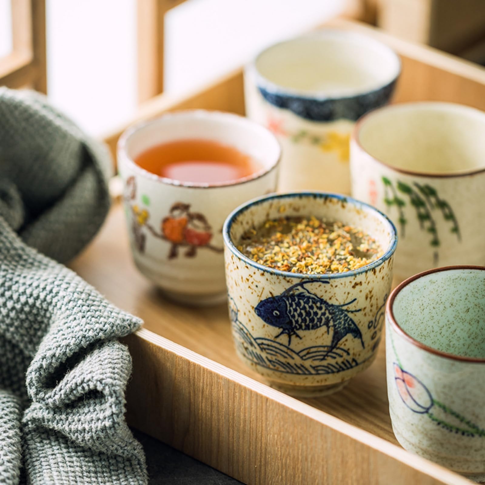 Nagpew microwave-safe and dishwasher-safe teacups for easy care.