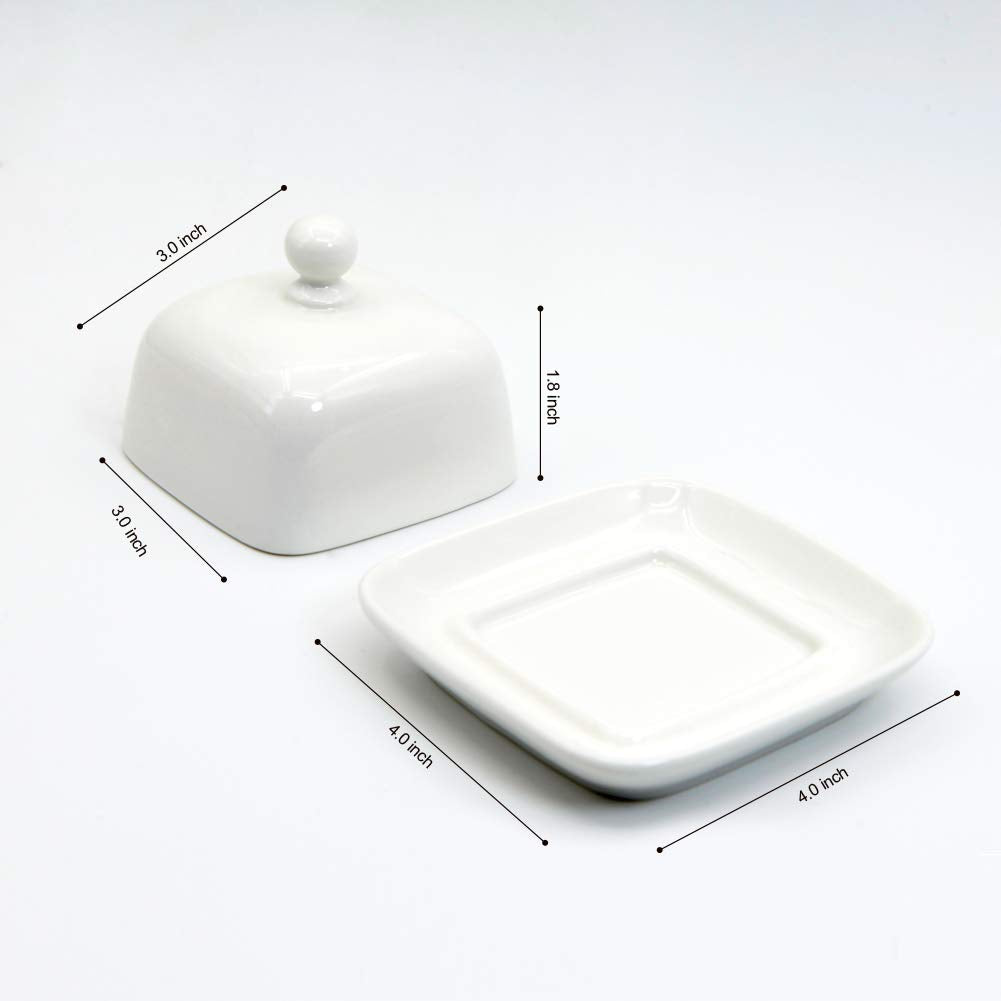 NAGU butter dish inside fridge, preserves softness while avoiding mingling with other foods.