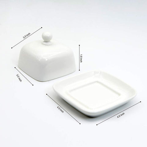 NAGU butter dish inside fridge, preserves softness while avoiding mingling with other foods.