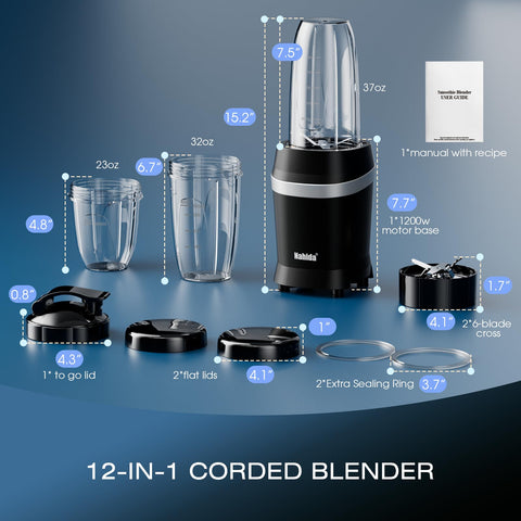 Nahida blender cooling system protects the motor during long blends