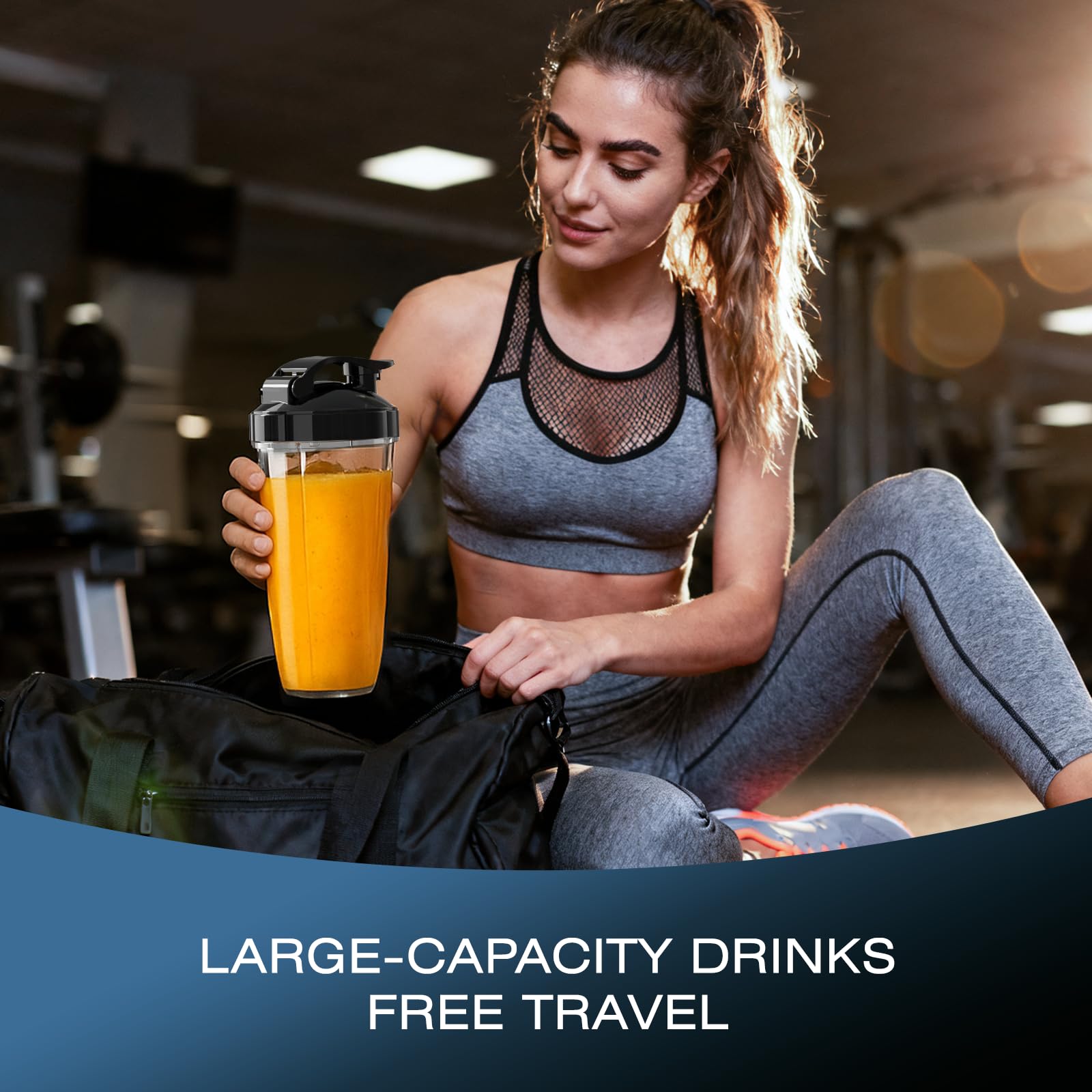 Nahida blender portable design fits car cup holders and backpacks