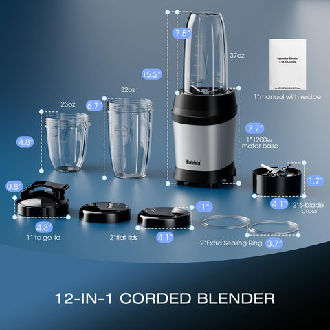 Nahida blender portable design fits in car cup holders.