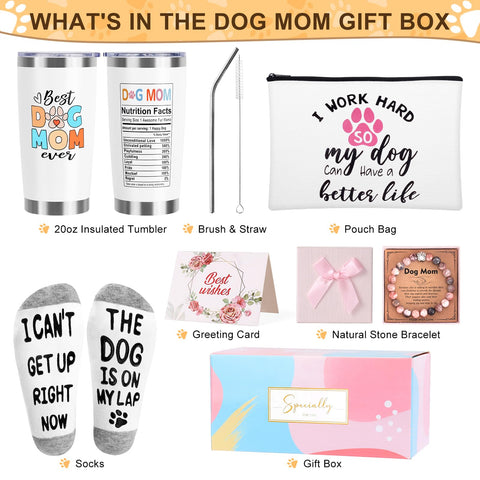 NaiCeay dog mom makeup bag spacious interior for cosmetics on travel