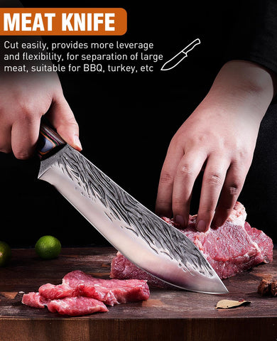 Naitiesen 8.5-inch meat knife ready for clean, efficient meat slicing.