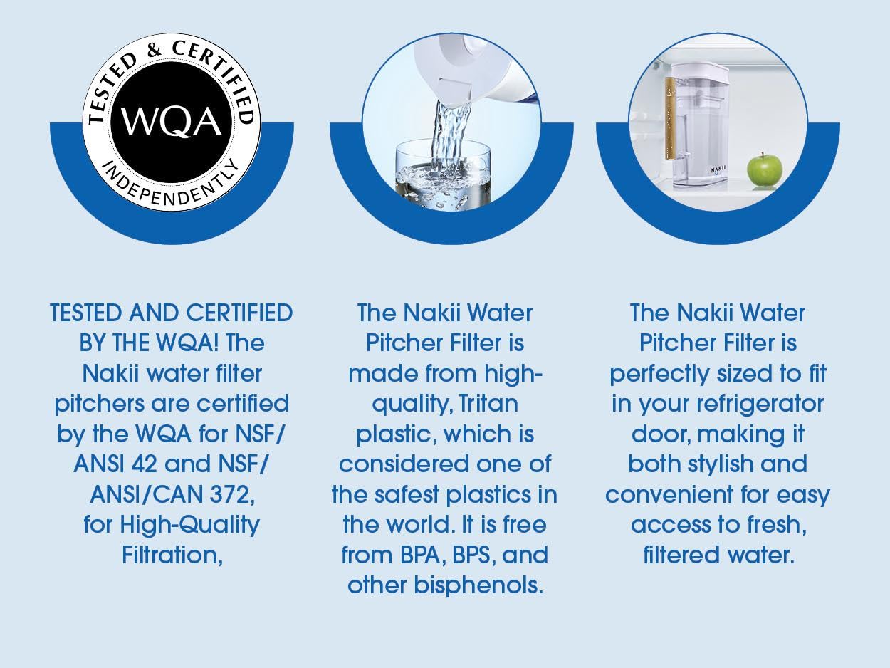Nakii reduces color and lime-scale for clearer drinking water