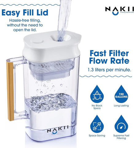 Nakii fast-flow design delivers steady filtration with minimal wait times