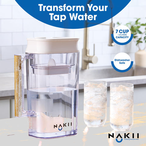 Nakii compact pitcher fits neatly in your refrigerator door
