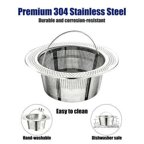 Nama J2 304 stainless rim and mesh provide durable, long-lasting performance.