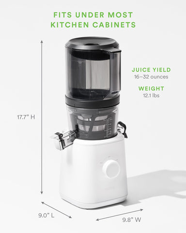 Nama J2 quiet 200W motor delivers smooth juicing sessions.