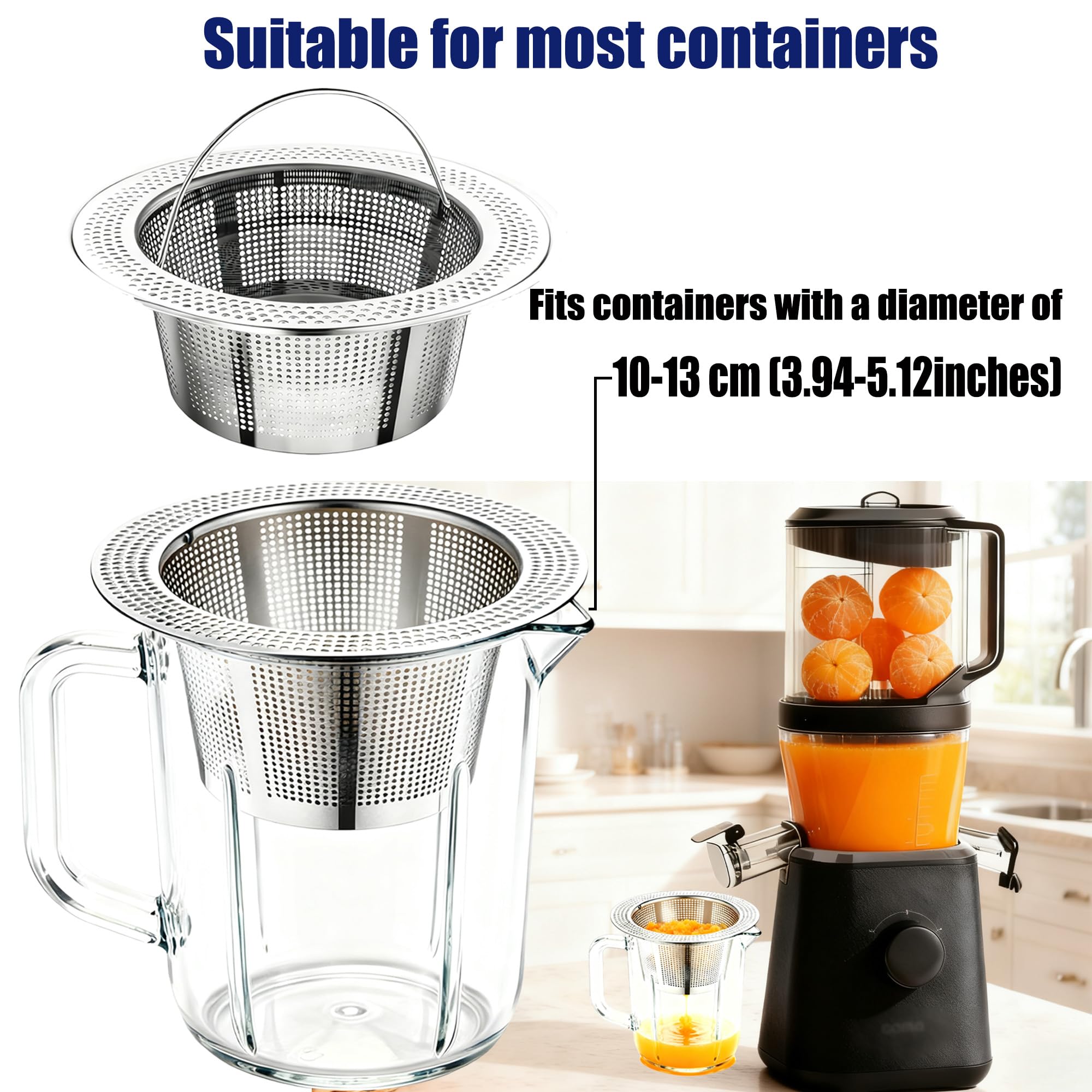 Nama J2 stainless mesh filter resists acids and cleans easily.