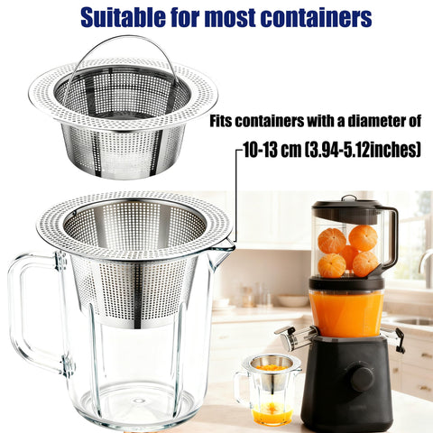 Nama J2 stainless mesh filter resists acids and cleans easily.