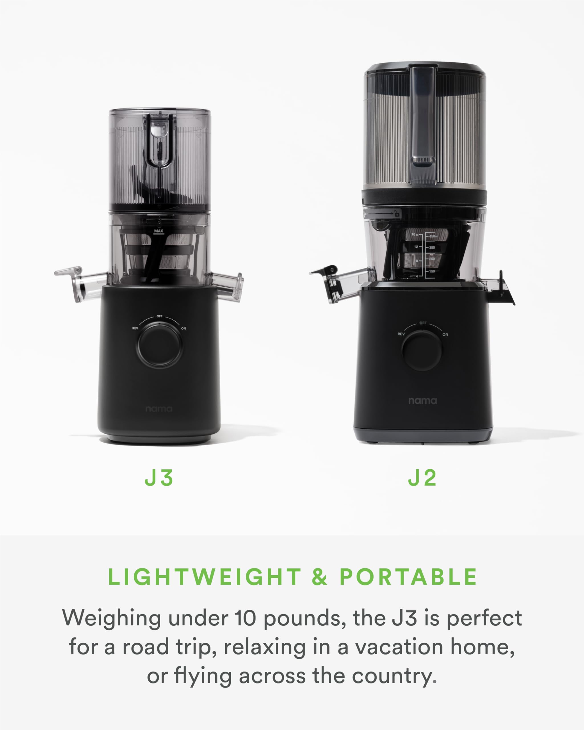 Nama J3 easy-cleanup parts enables quick assembly and cleaning.