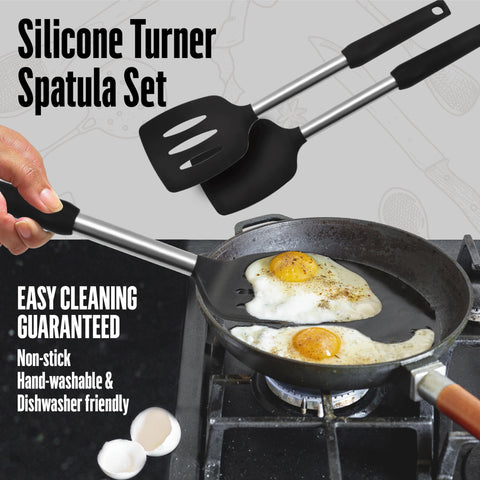 NAMAPRODX silicone spatula set dishwasher-safe for quick cleanup