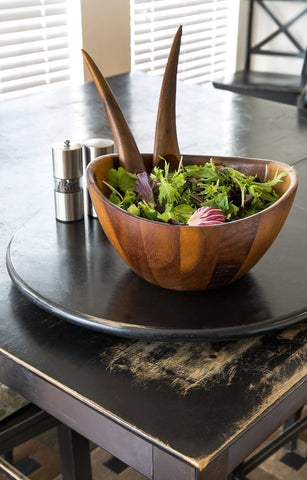 Nambe Harmony table setting evokes warm, welcoming dining