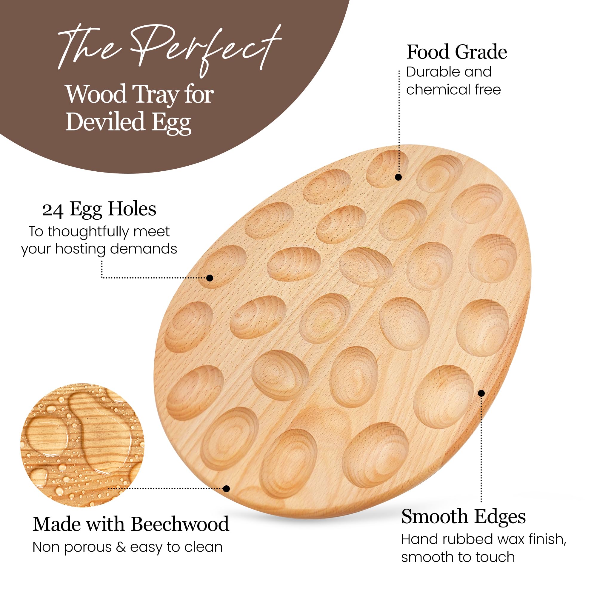 Namre' premium beechwood finish feels smooth and durable.