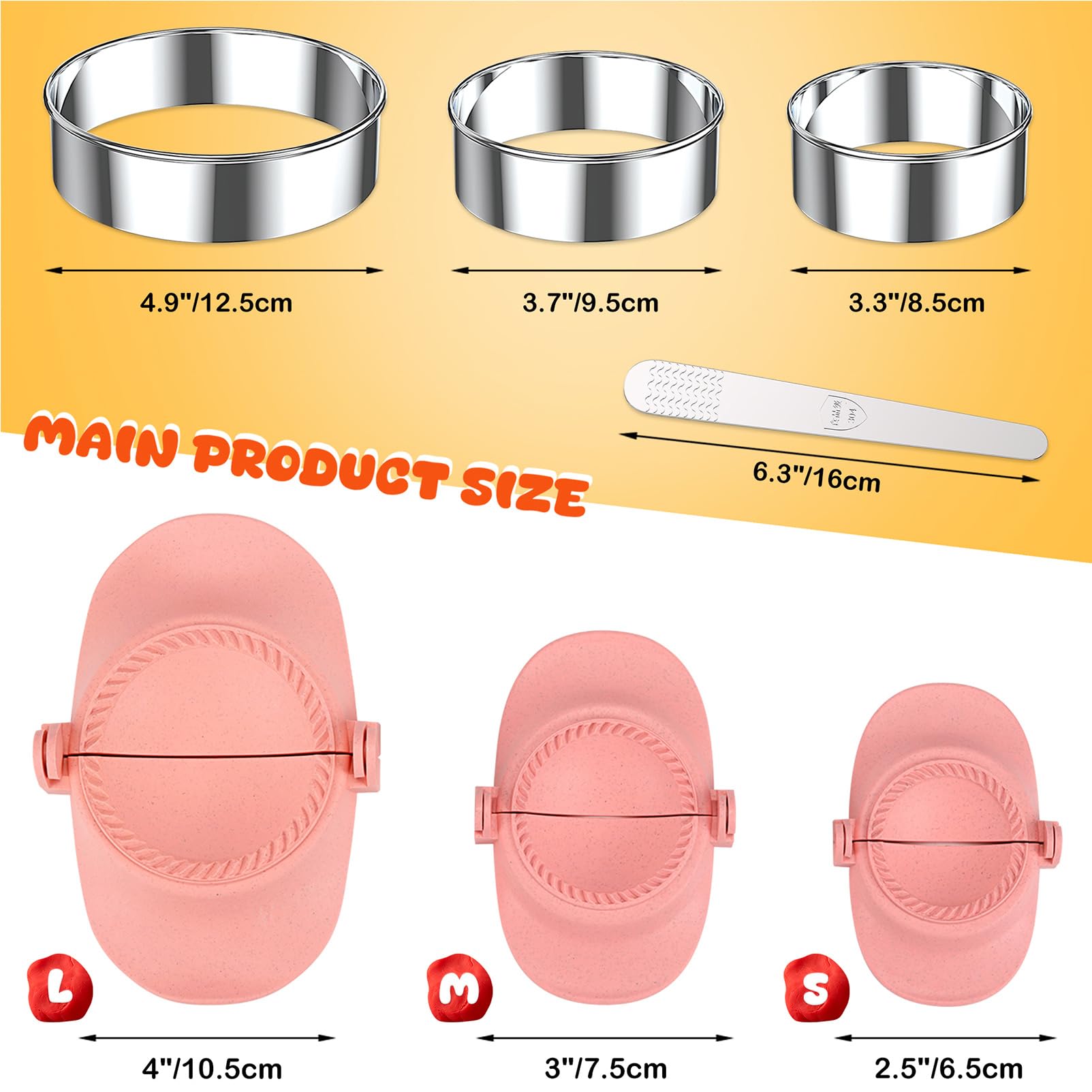 NAMUPIE press molds offering three dumpling sizes for versatile wrappers.