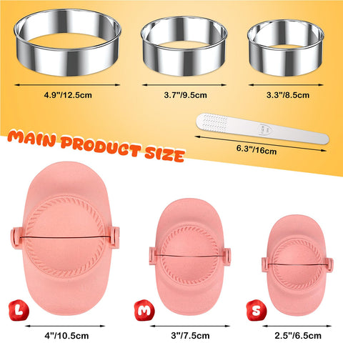 NAMUPIE press molds offering three dumpling sizes for versatile wrappers.