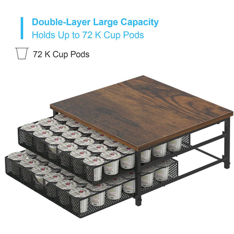 NANANARDOSO coffee pod holder assembly shows quick setup and sturdy fit.