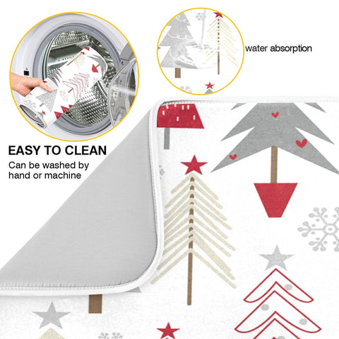 Nander absorbent polyester drying pad soaks water quickly from washed bowls.