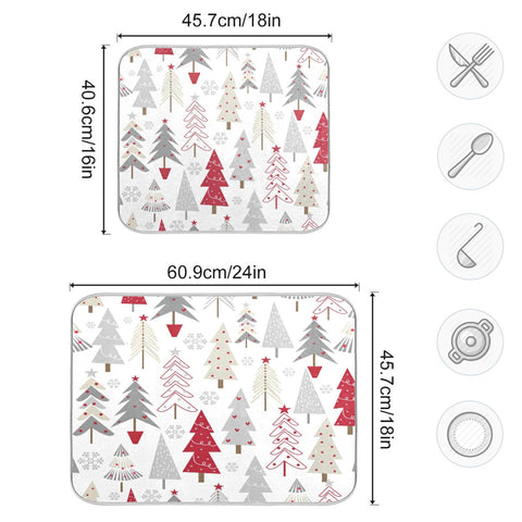 Nander reversible two-sided drying mat offers flexible use on both sides.