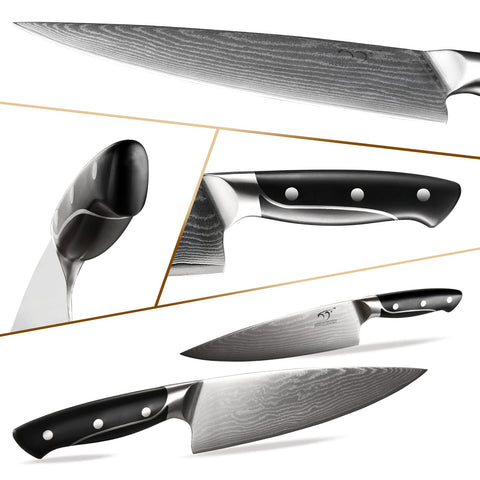 NANFANG BROTHERS Damascus 6.6-inch santoku for versatile chopping