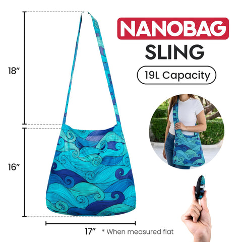 Nanobag durable stitching 66 lbs capacity supports groceries and daily items.