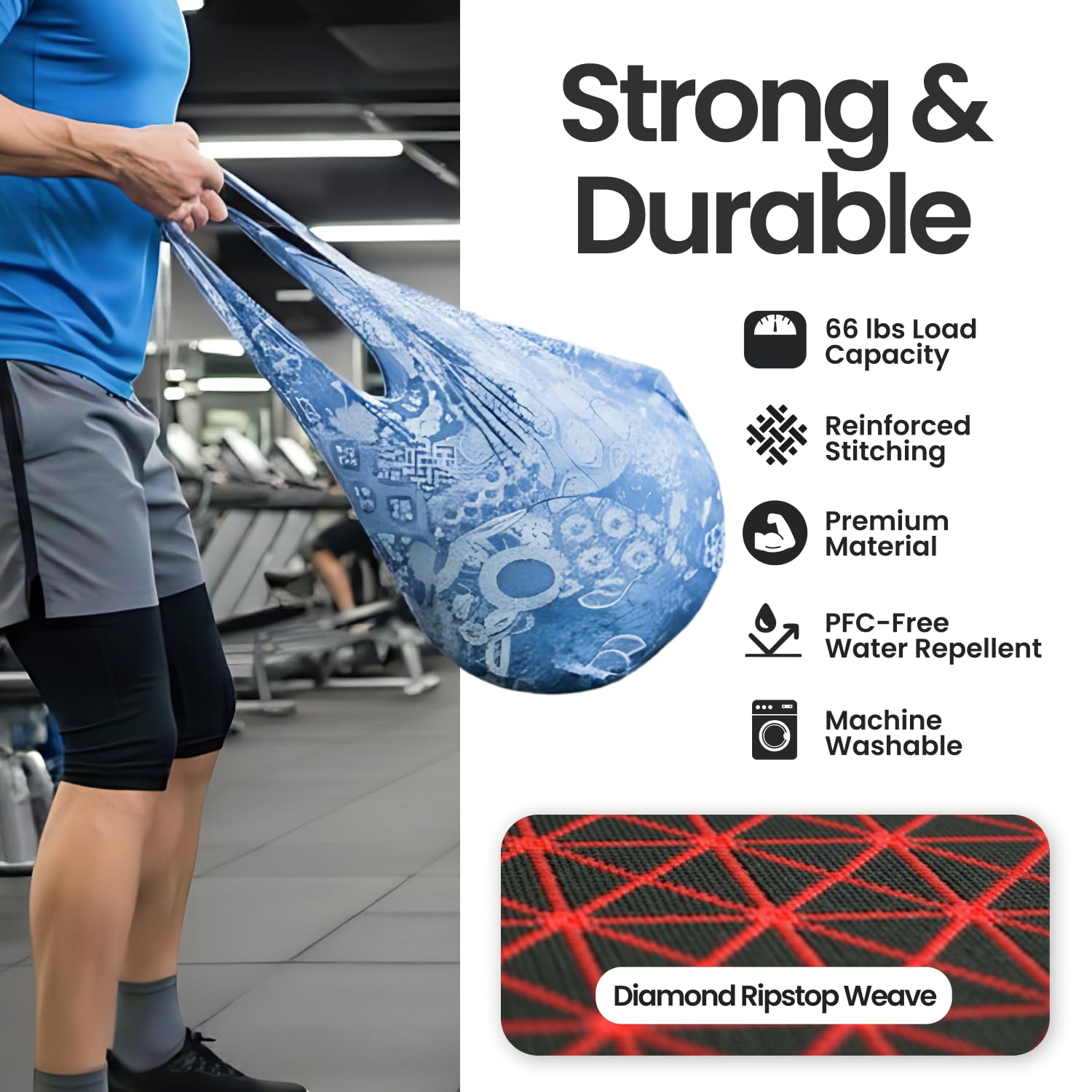 Nanobag machine-washable and PFC-free for easy cleaning.