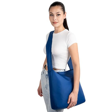 Nanobag packable crossbody shows compact storage for travel.