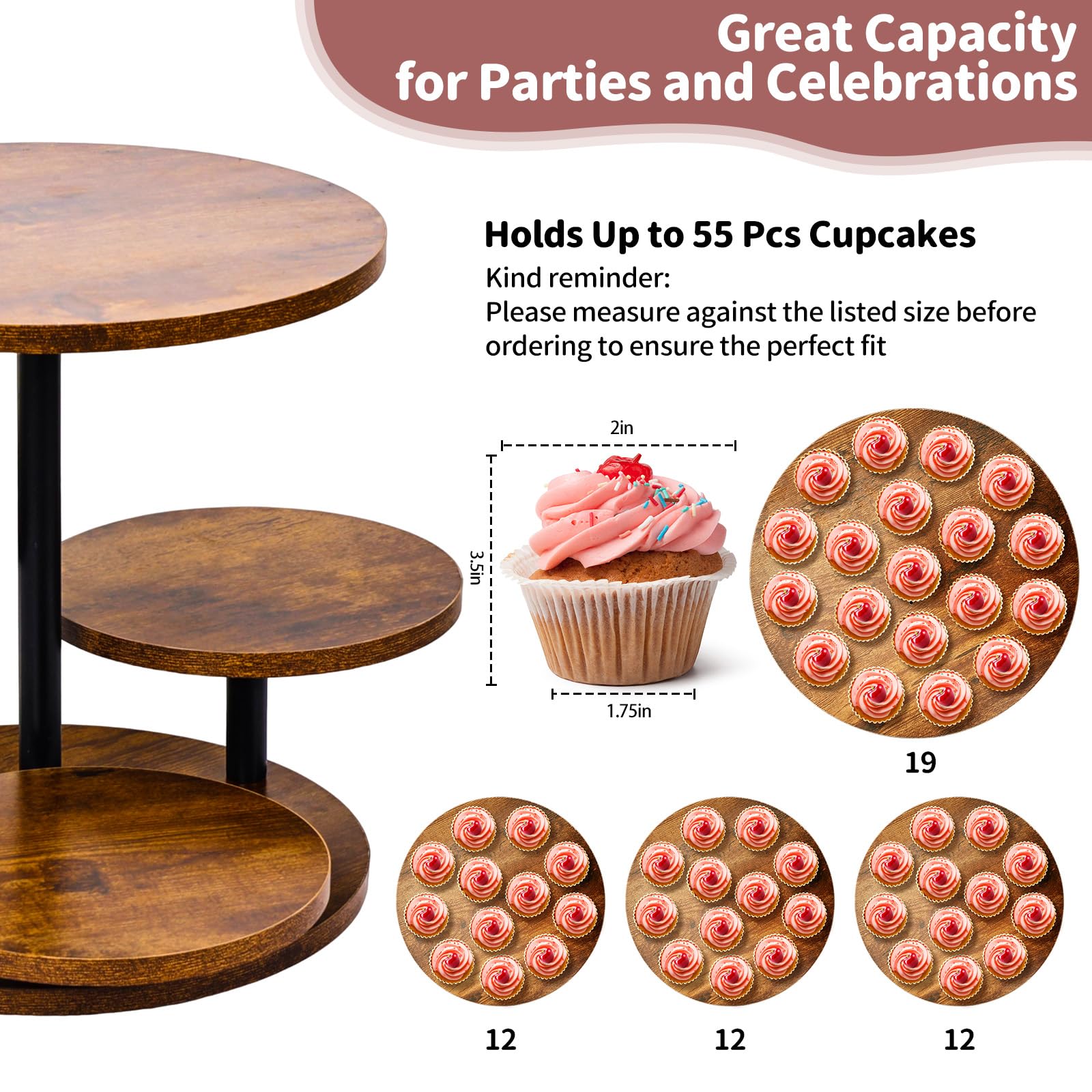 NANXITU 360° rotating stand ideal for birthdays and baby showers