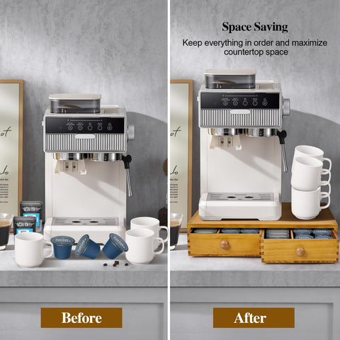 NANXITU K Cup Storage Organizer on a counter as a stylish organizer
