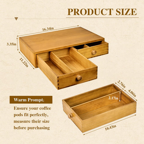NANXITU K Cup Storage Organizer holding up to 30 pods on a counter