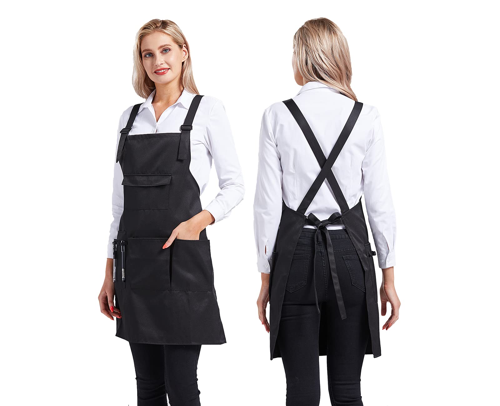 Nanxson back-crisscross-straps reduce neck strain during long salon sessions.