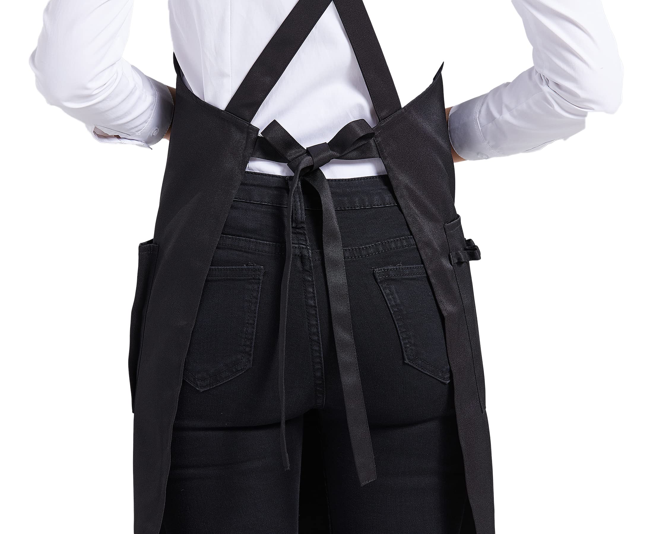 Nanxson black professional-salon-apron design suits hairdressing and kitchen tasks.