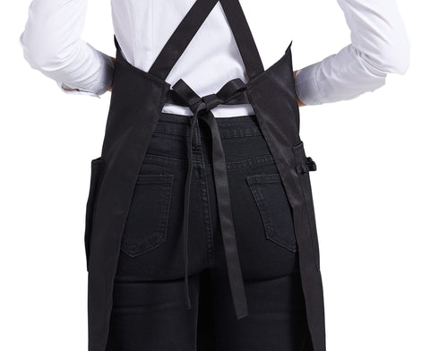 Nanxson black professional-salon-apron design suits hairdressing and kitchen tasks.